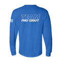 Team Pro-Craft Safety Blue Long Sleeve T-Shirt