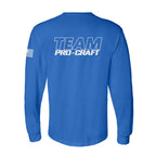 Team Pro-Craft Safety Blue Long Sleeve T-Shirt